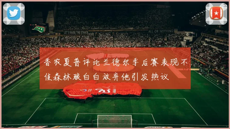 香农夏普评论兰德尔季后赛表现不佳森林狼白白放弃他引发热议